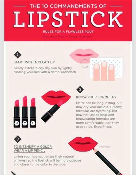 💎💎💎💎 The Ten Commandments For Lipstick Rules For A Flawless Pout💎