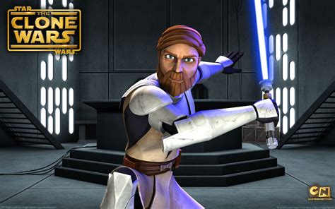 Obi Wan Kenobi From The Clone Wars Desktop Wallpaper
