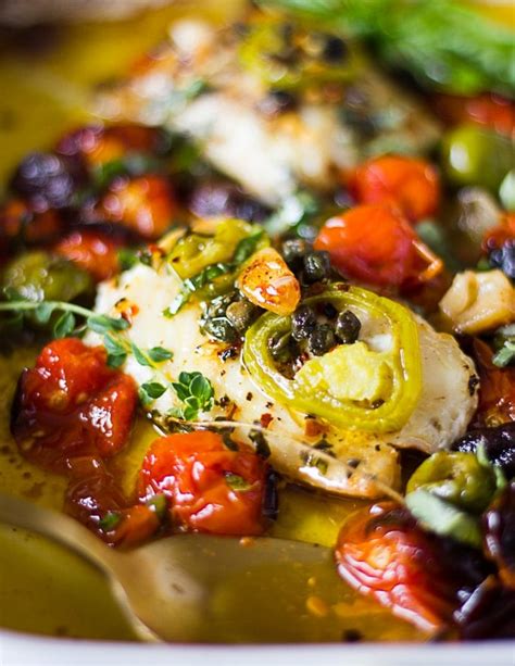 Mediterranean Baked Fish Best Baked Fish Recipe • Two Purple Figs