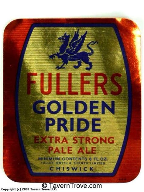 Item 45981 1963 Fullers Golden Pride Pale Ale Label