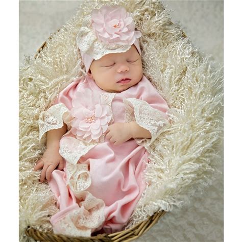 Haute Baby Chic Petit Gown Stunning Floral Baby Take Home Outift
