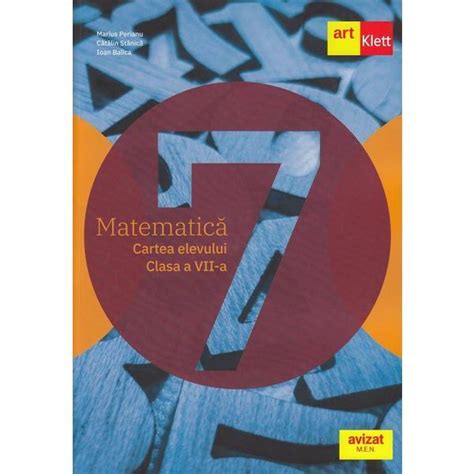 Matematica Clasa 7 Cartea Elevului Marius Perianu Catalin