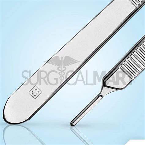 10 Sterile Surgical Blades 11 With Scalpel Knife Handle 3 Surgical Mart
