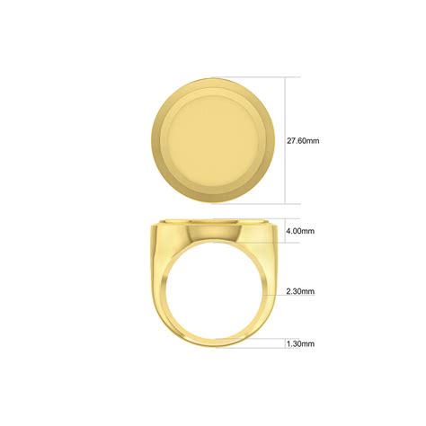 Full Sovereign Ring In 10ct And 22ct Yellow Gold