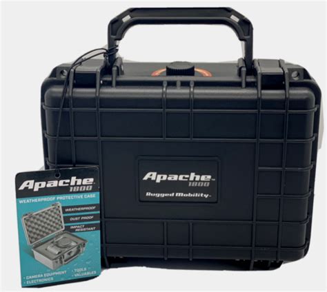 New Apache 1800 Weatherproof Protective Hard Case Black Waterproof Sale