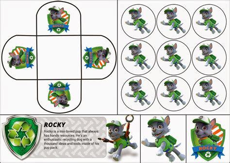 Download your free paw patrol printables here on our kindergarten printables webpage. Paw Patrol: Rocky Free Printable Mini Kit. | Oh My Fiesta ...