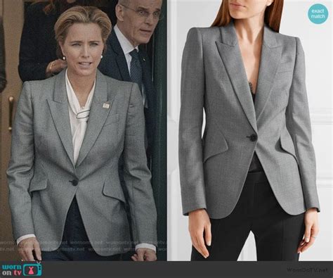 Wornontv Elizabeth’s Gray Blazer On Madam Secretary Téa Leoni Clothes And Wardrobe From Tv