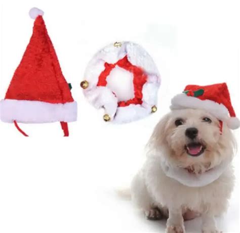 1pcs Pet Dog Cat Santa Claus Hat Doggy Christmas Hats Grooming Puppy