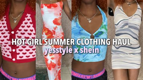 Hot Girl Summer Clothing Haul Shein X Yesstyle Youtube