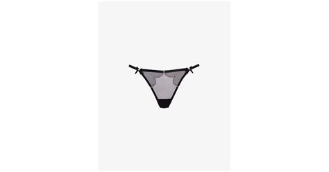 Agent Provocateur Lorna High Rise Mesh Thong In White Lyst