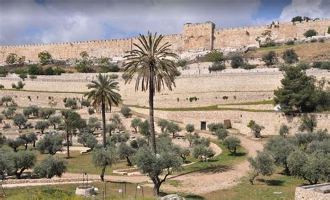The Kidron Valley Below The Golden Gate Temple Mount East