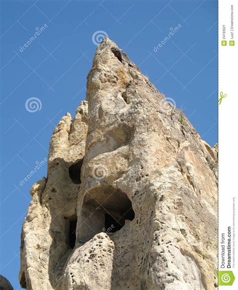 Ancient Cave City In Goreme Cappadocia Turkey Stock Image Image Of