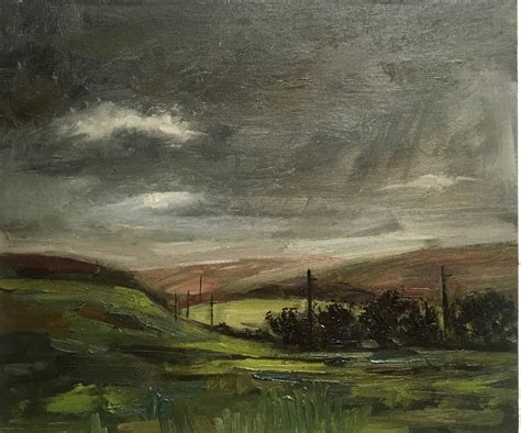 Moody Landscape Landscape Painting Original Oil Painting Etsy