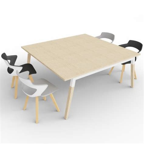 The larger the conference table, the more leafs will be required. Designer Meeting Table Bundle For Four People - Inspira ...