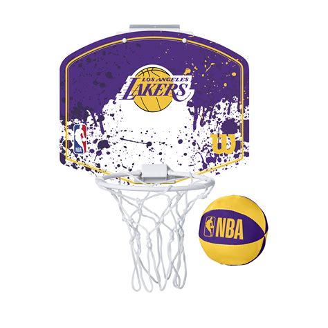 Mini Panier De Basketball Wilson Nba Des Los Angeles Lakers Balles De