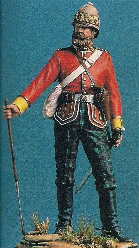 91st Highlanders Infantrymen Zulu War 1879 British Army Military