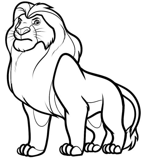 Free Printable Lion Coloring Pages