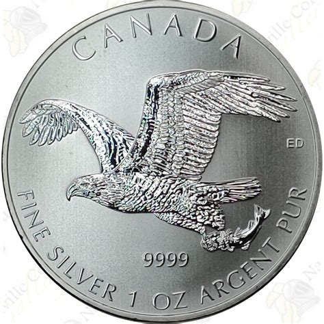 2014 Canada 1 Oz 9999 Fine Silver Bald Eagle Bu Sku66142