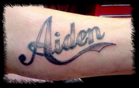 Lettering Tattoo With Shading Tattoos Gallery