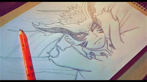 Naruto Baryon Mode Drawing Easy