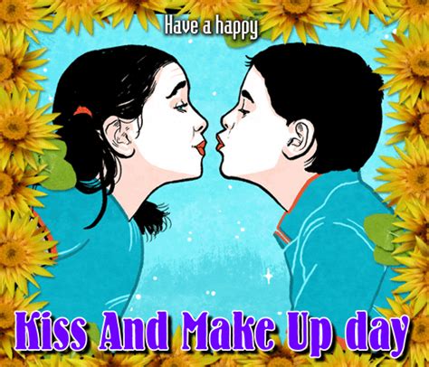 Kiss And Make Up Day Card Just For You Free Kiss And Make Up Day Ecards 123 Greetings