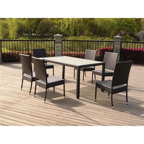 Meuble de jardin résine tressée et mobilier de jardin design. Salon de jardin haut resine tressee - Achat / Vente pas cher