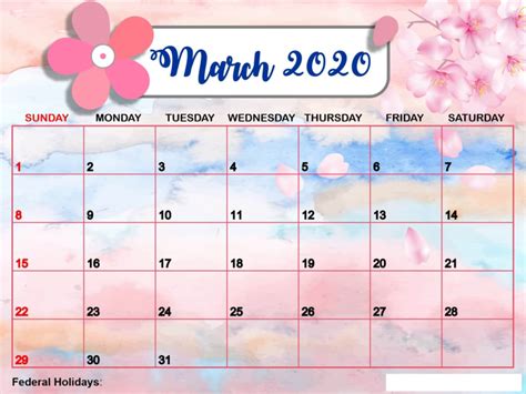 Cute March 2020 Calendar Wallpaper For Desktop And Iphone In 2020