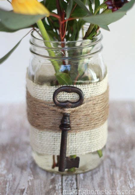 8 Beautiful Ways To Display Vintage Keys Mason Jar Vases Key Crafts