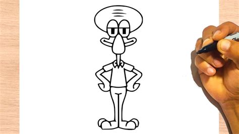 How To Draw Squidward Tentacles Spongebob Easy Drawing Step By Step