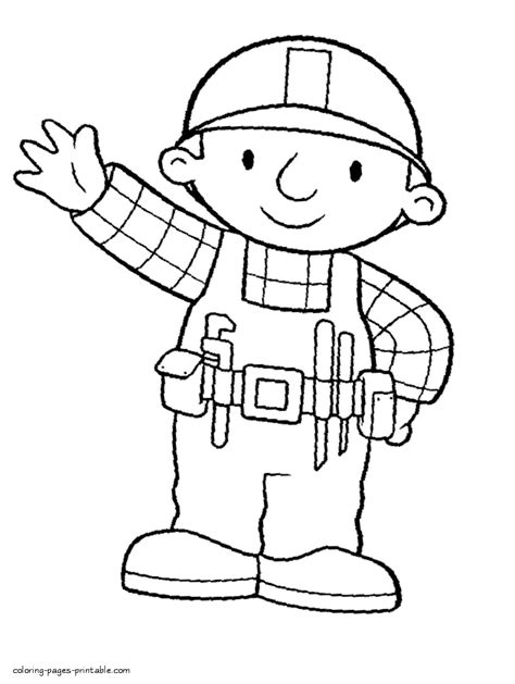 Free printable coloring pages bob the builder coloring sheets. Bob the Builder kids coloring pages 6 || COLORING-PAGES ...