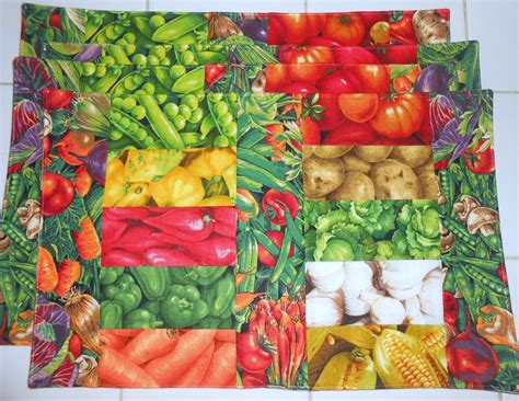 The current name dates from the meiji restoration. Vegetarian, Mixed Vegetable Reversible Placemats Set of 4 ...