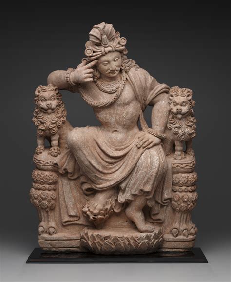 A Greco Buddhist Sculpture Of The Thinking Bodhisattva From The Hadda