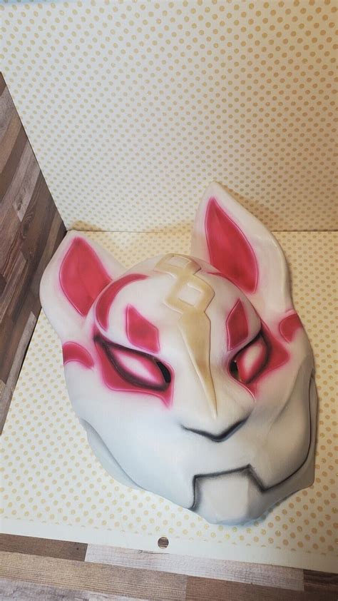 Fortnite Game Fox Drift Mask Latex Costume Gem