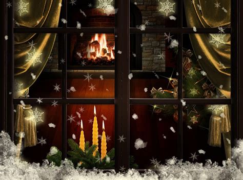 1920x1080 outdoor christmas tree desktop pc and mac wallpaper. Christmas Fireplace Wallpapers - Wallpaper Cave