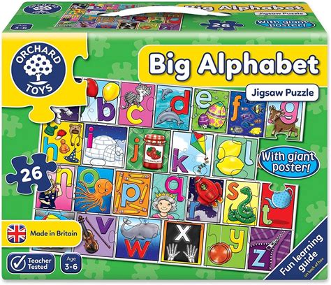 Orchard Toys Big Alphabet Poster & Jigsaw Puzzle 20 piece| Best