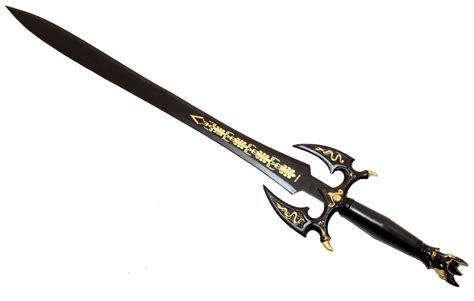 38 Black Medieval Sword Sharp With Sheath Habib Cash And Carry