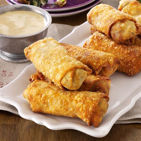 Homemade egg rolls are one of my favorite hearty appetizers to make, but traditionally, you'd need at least a few cups of oil to pan fry the egg rolls. Southern-Style Egg Rolls Recipe | Taste of Home