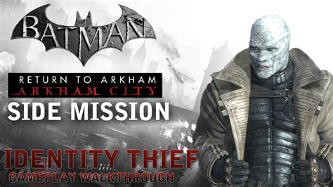 The most common was the riddler in which batman had to solve all of his riddles and collect his riddler trophies. Batman - Return to Arkham City - Side Mission: Identity ...