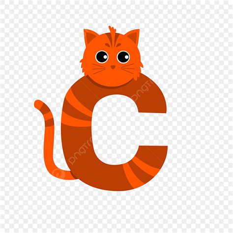 Alphabet Letter C White Transparent Letter C Cartoon Cute Animal