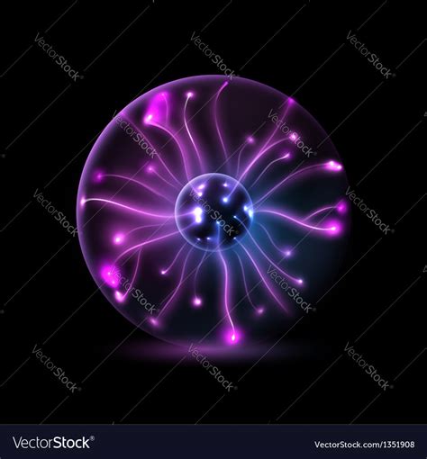 Plasma Sphere Royalty Free Vector Image Vectorstock