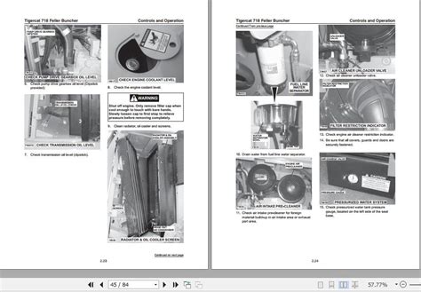 Tigercat 718 Feller Buncher Operator S And Service Manual Auto Repair