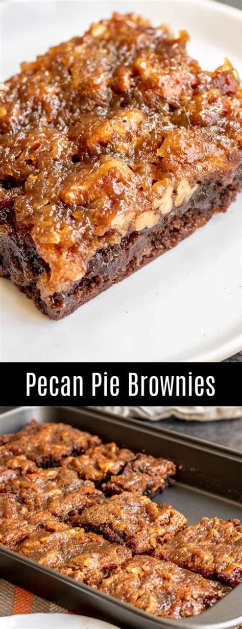 Pecan Pie Brownies Are A Rich Chocolate And Pecan Pie Thanksgiving