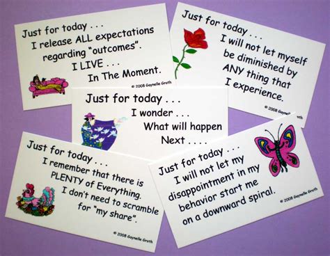 Just For Today 2 Sets Unique Inspirational Flash Cards