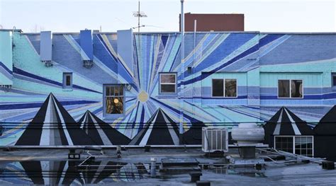 Artist Creates Idyllic “beacon Hill Sunset” For Giant Mural South
