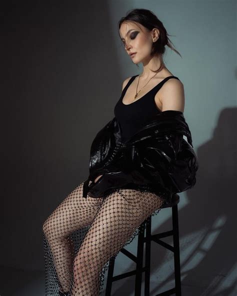 Elli Avram Is The Ultimate Goth Beauty In Black Bodysuit Flaunts Long