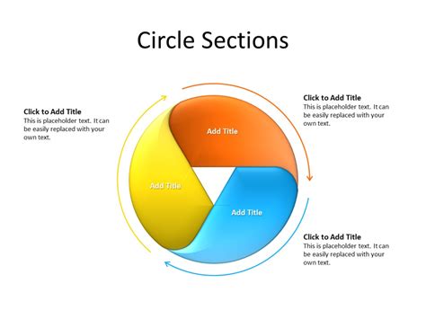 Ppt Slide Circle Sections 3 Sections Multicolor