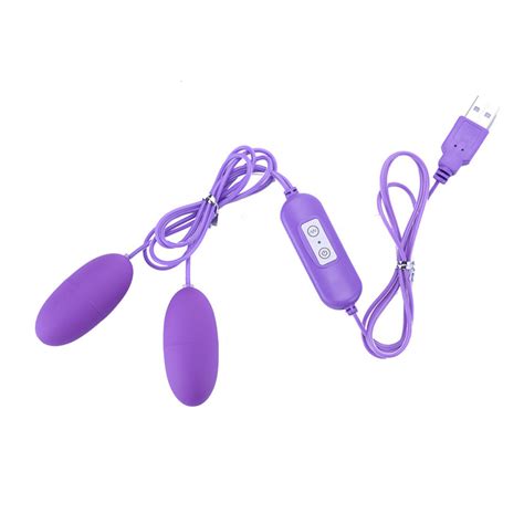 Usb Mightiness Clit Vibrator Dual Love Egg Bullet Massager Adult Female