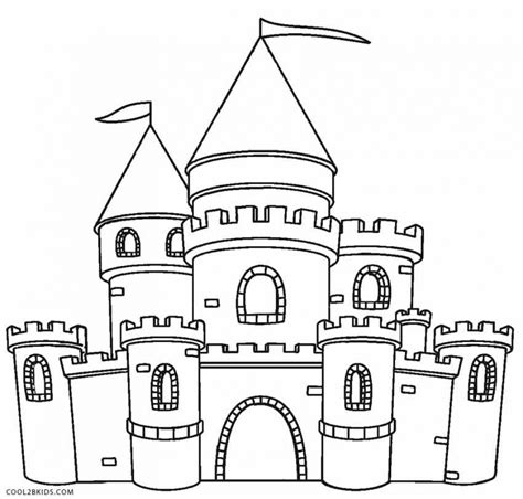 Get This Castle Coloring Pages Free 7216