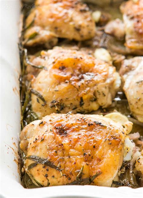 Herb Roasted Chicken Thighs With Potatoes Recipe