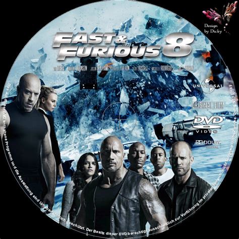 Fast And Furious 8 Dvd Cover And Labels 2017 R2 German Custom